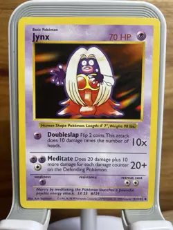 Pokemon TCG Jynx Base Set, Unlimited Uncommon Card 31/102 Shadowless - Image 1