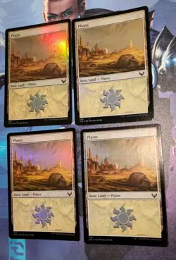 MTG 4 x *FOIL* Strixhaven PLAINS #366 NM - Image 1