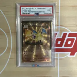 🔥2021 Pokemon Celebrations Charizard Ultra Premium Collection Metal PSA 9 🔥🔥 - Image 1