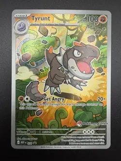 Pokemon Tyrunt Pokemon Center Stamp Black Star Promo & Regular NM - Image 2