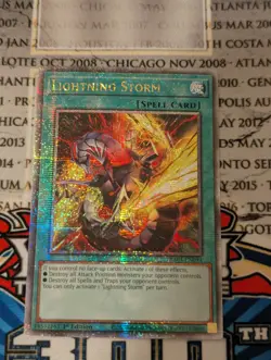 Lightning Storm (Alt Art) Quarter Century Secret Rare RA04-EN094-1st Ed-Yugioh! - Image 1