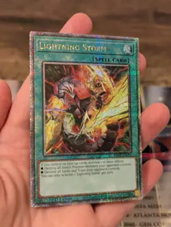 Lightning Storm (Alt Art) Quarter Century Secret Rare RA04-EN094-1st Ed-Yugioh! - Image 2