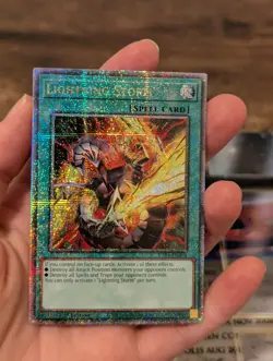 Lightning Storm (Alt Art) Quarter Century Secret Rare RA04-EN094-1st Ed-Yugioh! - Image 3