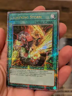 Lightning Storm (Alt Art) Quarter Century Secret Rare RA04-EN094-1st Ed-Yugioh! - Image 4