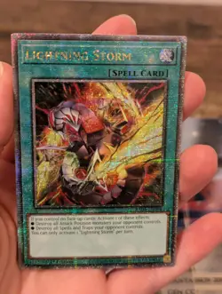 Lightning Storm (Alt Art) Quarter Century Secret Rare RA04-EN094-1st Ed-Yugioh! - Image 5