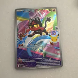 Pokemon Litten MEPI Promo Full Art Holo 043 70 HP Cat Pokemon TCG Card - Image 1