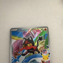 Pokemon Litten MEPI Promo Full Art Holo 043 70 HP Cat Pokemon TCG Card - Image 2