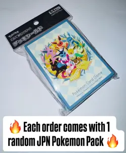 Pokemon Card Japan EEVEE Terastal Prismatic Card Sleeves 64 ct New - Image 1