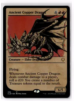 Ancient Copper Dragon 396 Commander Legends: Battle for Baldur's Gate Foil NM - Image 1