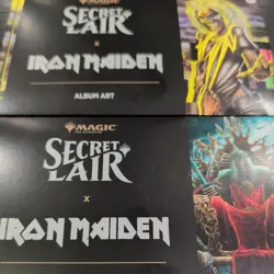 MTG Secret Lair X Iron Maiden Both Eddie Unchained & Album Art Sealed NON-FOIL - Image 1