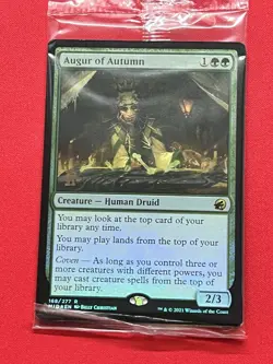 MTG Augur of Autumn Prerelease Cards Foil Sealed Promo Date Stamped - Image 1