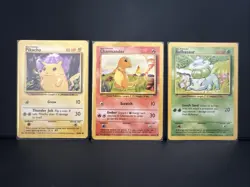 Pokemon Base Set Lot Pikachu Charmander Bulbasaur Vulpix Ponyta WOTC 1999 - Image 2
