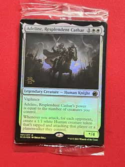 MTG Adeline, Resplendent Cathar Innistrad Midnight Hunt Prerelease Promo Sealed - Image 1