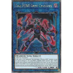 Yugioh Xtra HERO Cross Crusader RA04-EN076 Quarter Century Rare 1st Edition - Image 1