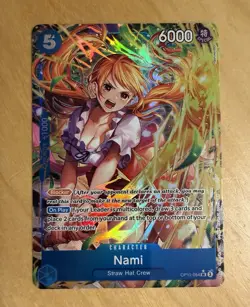 Nami OP11-054 SR Alt Art One Piece Tcg A Fist Of Divine Speed English - Foil NM - Image 1