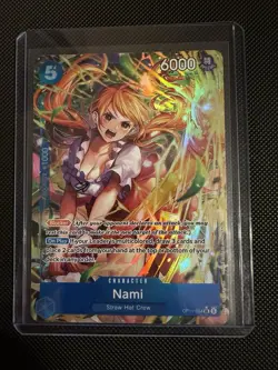 Nami OP11-054 SR Alt Art One Piece Tcg A Fist Of Divine Speed English - Foil NM - Image 3