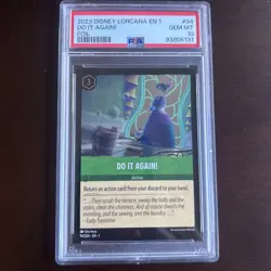 Disney Lorcana Do It Again! #94 *FOIL* Rare PSA 10 MINT Lady Tremaine Cinderel - Image 1