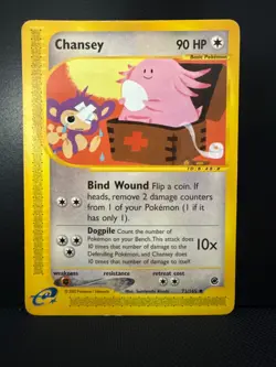 Chansey 72/165 Expedition Base Set Pokemon English Card LP - Image 1