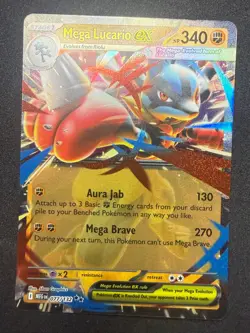 Mega Lucario ex - 077/132 ME01: Mega Evolution | Pokemon Card | NM - Image 1