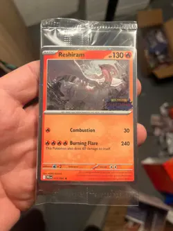 Pokemon SEALED Phantasmal Flames Reshiram BLACK STAR PROMO CARD TCG 017/094 - Image 1