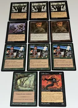 Magic The Gathering Reanimate, Sarcomancy & More Tempest 1997 Lot Of 11 Cards - Image 1