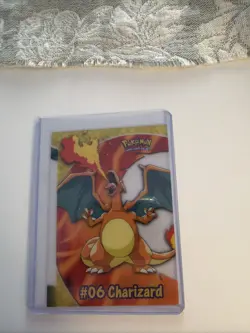 Charizard #06 PC3 Topps Blue Label TV Animation Clear Card Pokemon - Image 1