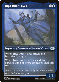 Inga Rune-Eyes (Foil Etched) [Multiverse Legends] Magic MTG - Image 1