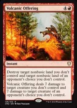 [1x] Volcanic Offering Near Mint, English Commander Anthology II MTG Magic - Image 1