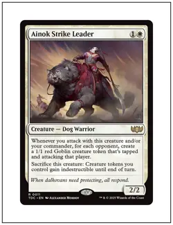 1x Ainok Strike Leader, Tarkir Dragonstorm Commander, Magic MTG NM - Image 1