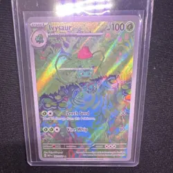 Pokemon TCG Ivysaur Illustration Rare 162/165 Scarlet & Violet 151 Holo 100 HP - Image 1