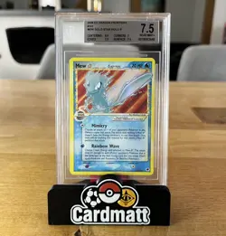 Mew Gold Star Holo 2006 Pokemon EX Dragon Frontiers 101/101 BGS 7.5 NM+ NEW CERT - Image 1