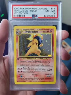 Pokemon Typhlosion 17/111 Neo Genesis Holo 1st Edition Psa 8 Near Mint - Image 1
