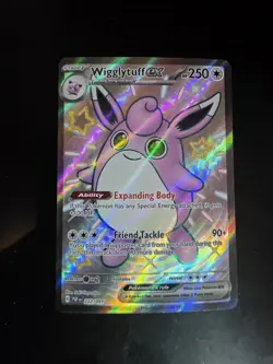 Wigglytuff ex 222/091 Shiny Ultra Rare Pokemon Paldean Fates NM - Image 1