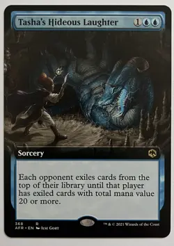 Tasha’s Hideous Laughter Extended Art AFR MTG Pack Fresh Unplayed - Image 1
