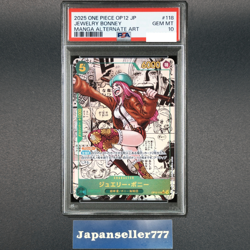 PSA 10 Bonney OP12-118 Manga Alt Art Comic Parallel ONE PIECE Card Japanese - Image 1