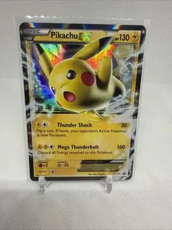 Pokemon TCG Pikachu EX XY174 Promo Holo Card - Image 1