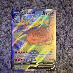 Pokemon Charizard V Full Art Promo Holo SWSH260 Sword & Shield 220 HP Card - Image 1