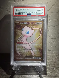 🔥Mew ex Gold Metal Card 205🔥Pokemon 151 Ultra Premium Collection GEM 💎PSA 10 - Image 1