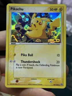 #2 Pikachu 60/106 EX Emerald 2005 Reverse Holo Pokemon Card TCG - Image 3