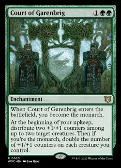 [1x] Court of Garenbrig Near Mint, English Wilds of Eldraine Commander MTG Magic - Image 1