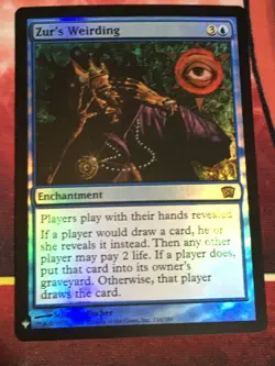 C6580 MTG MAGIC CORE SET EIGHTH EDTION ZUR'S WEIRDING #116 FOIL NM RARE 8TH ED - Image 1