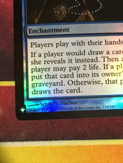 C6580 MTG MAGIC CORE SET EIGHTH EDTION ZUR'S WEIRDING #116 FOIL NM RARE 8TH ED - Image 4