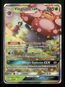 Vileplume GX 4/236 Holo GX Rare Cosmic Eclipse Pokemon Near Mint - Image 1
