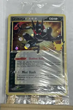 Pokemon Greninja Gold Star SWSH144 - Celebrations Promo Sealed - SWIRL 💫 - Image 1
