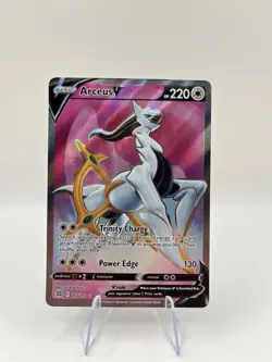 Pokemon TCG Arceus V Sword & Shield Brilliant Stars 165/172 Full Art NM - Image 1