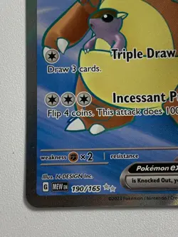Kangaskhan EX 190/165 Sv: Scarlet & Violet 151 Full Art Holo 230 HP Pokemon TCG - Image 2