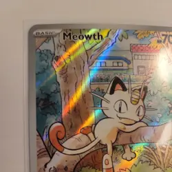 Pokemon TCG Meowth Phantasmal Flames- illustration Rare- 106/094 - Image 2