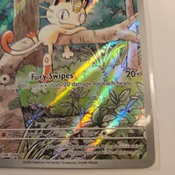Pokemon TCG Meowth Phantasmal Flames- illustration Rare- 106/094 - Image 5