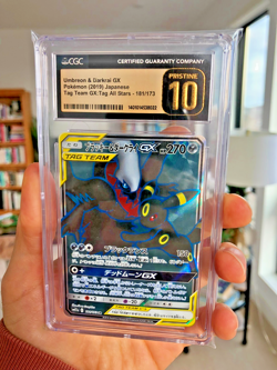 Pokemon Japanese Sun & Moon #181 Umbreon & Darkrai GX Tag Team CGC PRISTINE 10 - Image 1