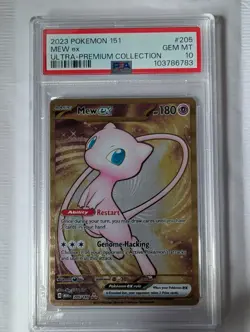 Mew EX Metal #205/165 SV Scarlet & Violet 151 PSA 10 - Image 1